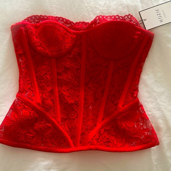 Rozie Corsets red corset - Picture 1 of 6